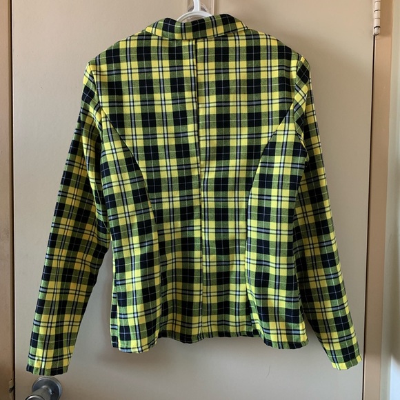 Flannel Plaid Blazer - Picture 3 of 5